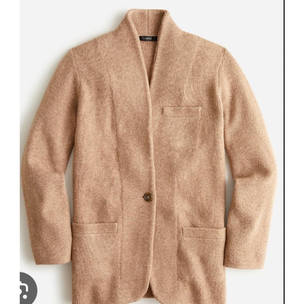 J.Crew Cocoon Sweater-Blazer, Wool Blend Sold Out, Small - Picture 2 of 9